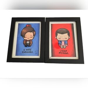 Stanger Things Eleven Super Emo Friends Art Print Framed Dr. Who Novelty Art